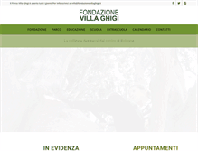 Tablet Screenshot of fondazionevillaghigi.it